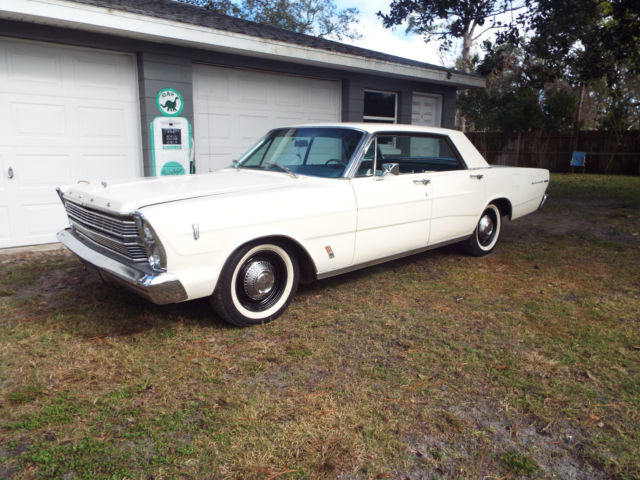 1966 White Ford Galaxie Sedan