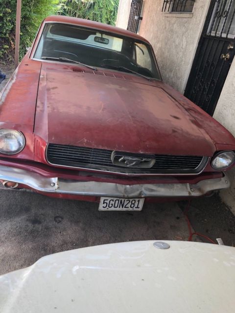 1965 Red Ford Mustang Coupe