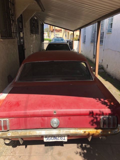 1965 Red Ford Mustang Coupe
