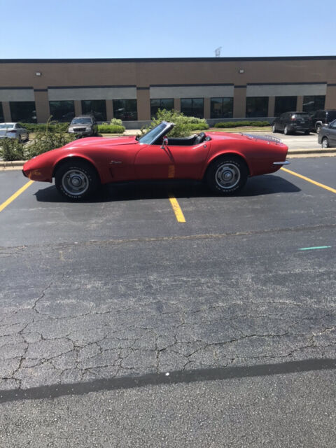 1968 Red Chevrolet Corvette Convertible