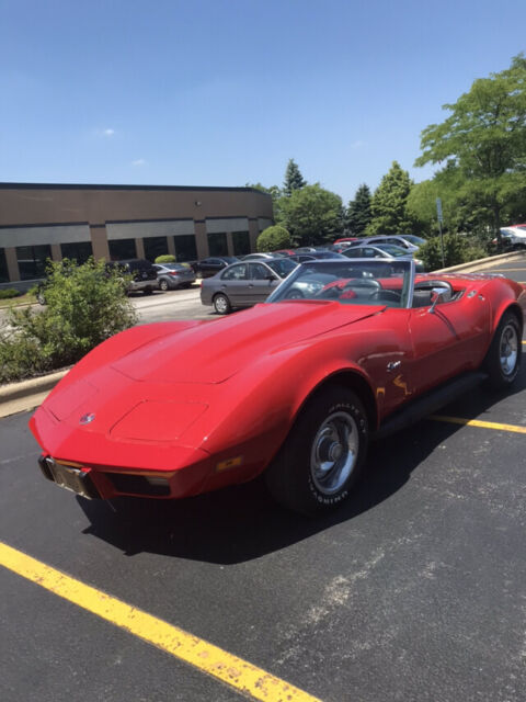 1968 Red Chevrolet Corvette Convertible