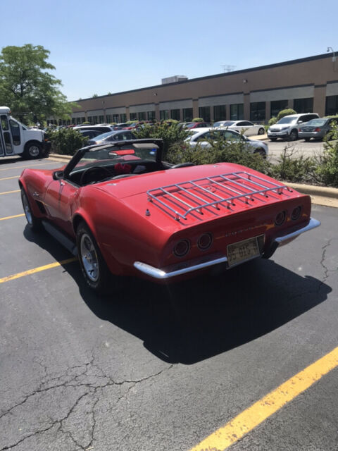 1968 Red Chevrolet Corvette Convertible