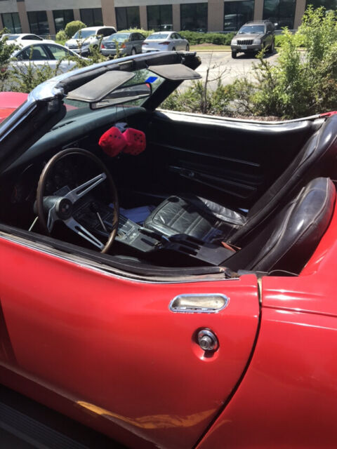 1968 Red Chevrolet Corvette Convertible