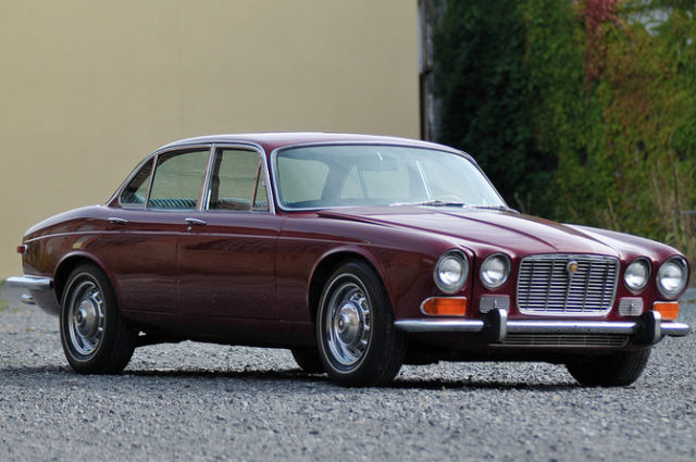 1973 Burgundy Jaguar XJ6 Sedan