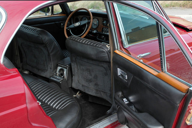 1973 Burgundy Jaguar XJ6 Sedan