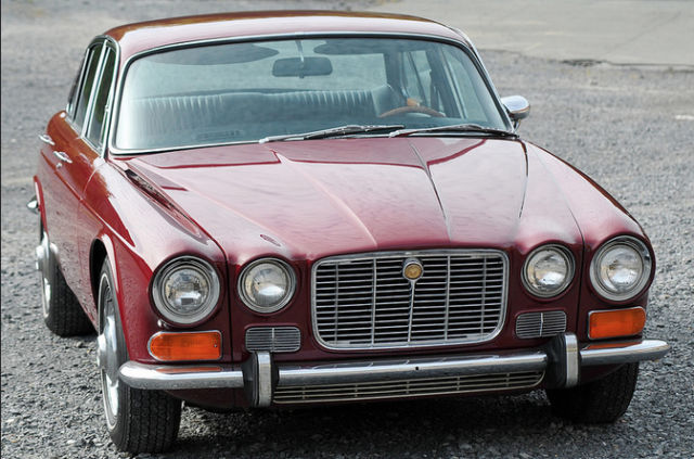 1973 Burgundy Jaguar XJ6 Sedan