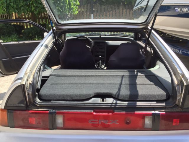 1989 Silver Honda CRX Coupe