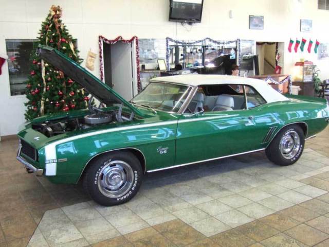 1969 Green Chevrolet Camaro Convertible