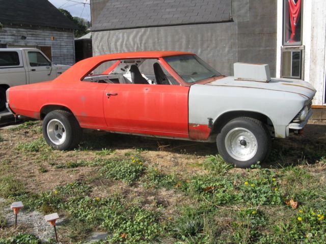 1966 Red & surface rust. Chevrolet Chevelle Coupe