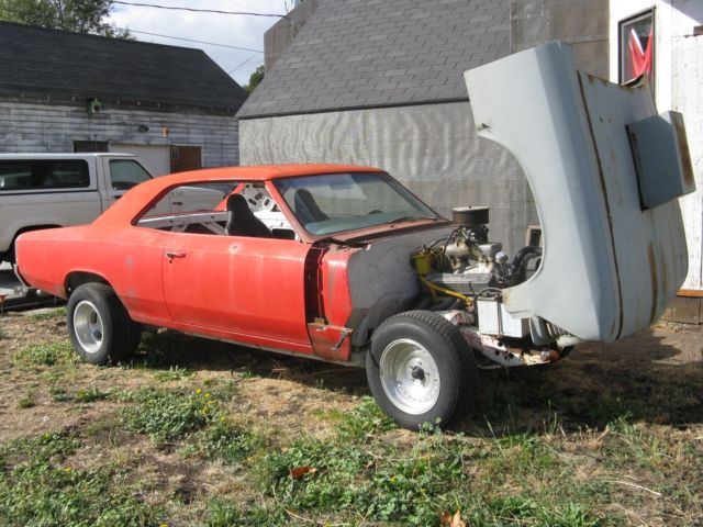 1966 Red & surface rust. Chevrolet Chevelle Coupe