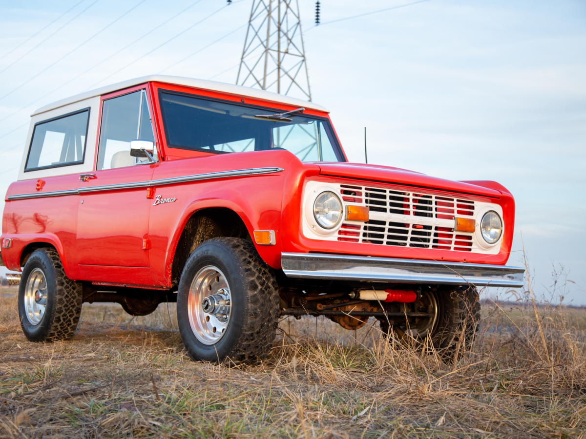 1969 Orange Ford Bronco SUV