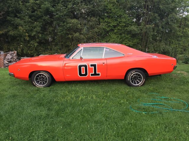 1968 Orange Dodge Charger Coupe