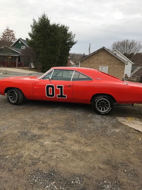 1968 Orange Dodge Charger Coupe