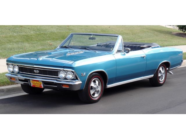 1966 Blue Chevrolet Chevelle Convertible
