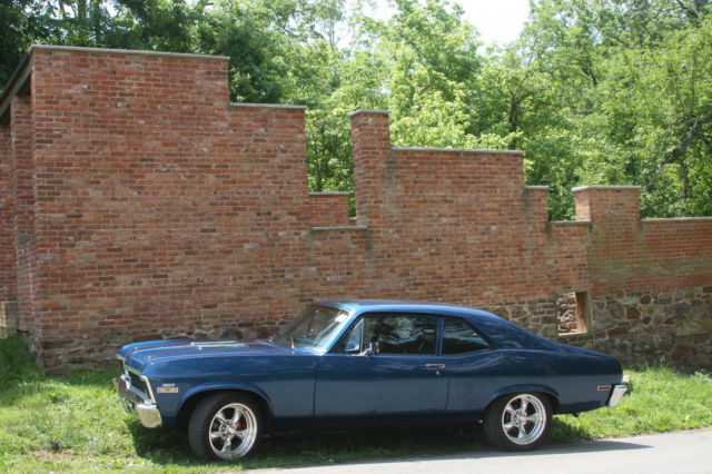 1971 Mettalic Blue Chevrolet Nova 2 door coupe