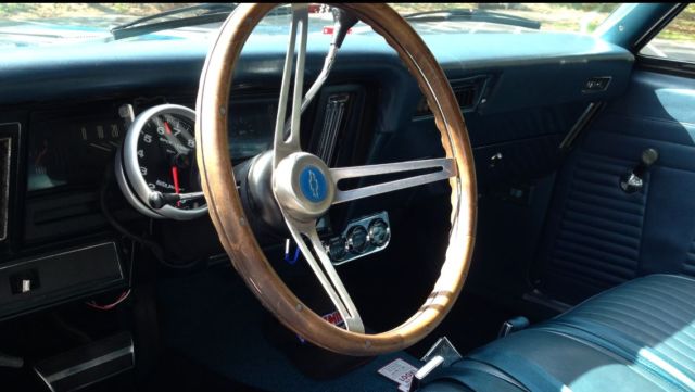 1971 Mettalic Blue Chevrolet Nova 2 door coupe