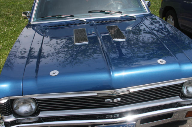 1971 Mettalic Blue Chevrolet Nova 2 door coupe