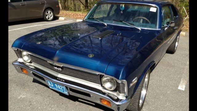 1971 Mettalic Blue Chevrolet Nova 2 door coupe