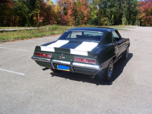 1969 Green Chevrolet Camaro Coupe