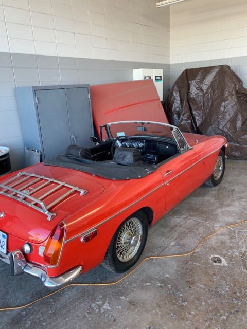 1974 Red MG MGB Convertible