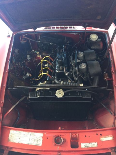 1974 Red MG MGB Convertible