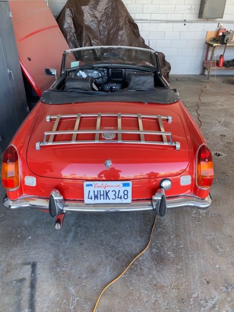 1974 Red MG MGB Convertible