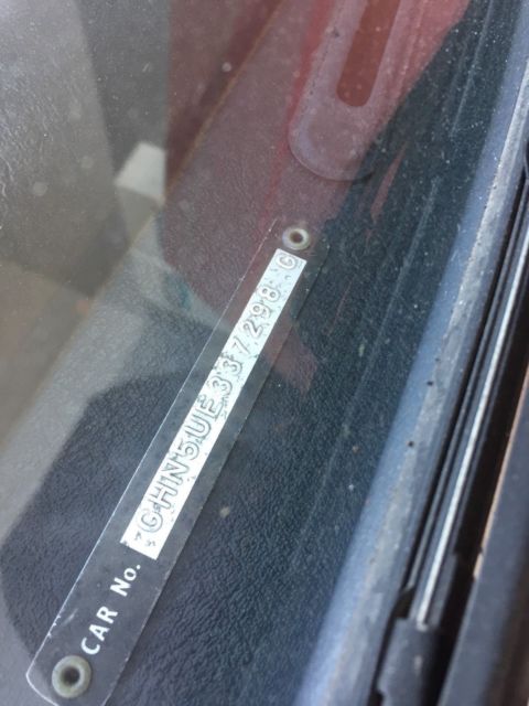 1974 Red MG MGB Convertible