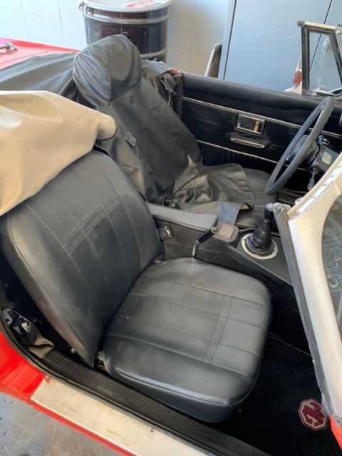 1974 Red MG MGB Convertible