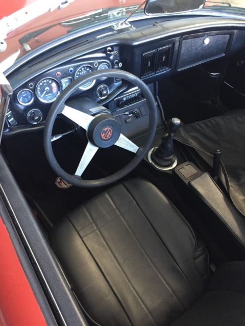 1974 Red MG MGB Convertible