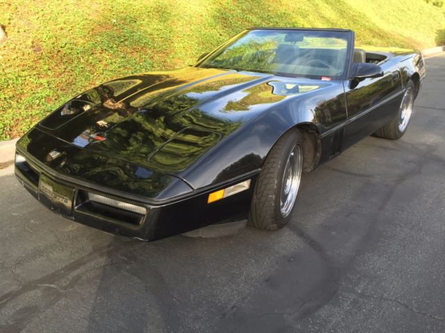 1987 Black Chevrolet Corvette Convertible