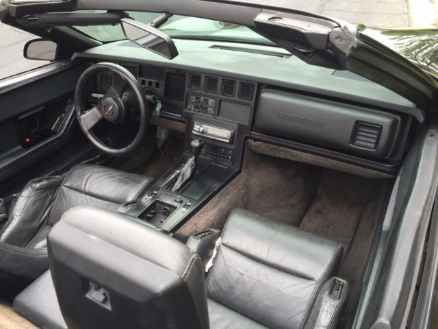 1987 Black Chevrolet Corvette Convertible