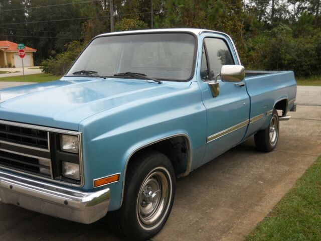 1985 Blue GMC Sierra 1500 Standard Cab Pickup