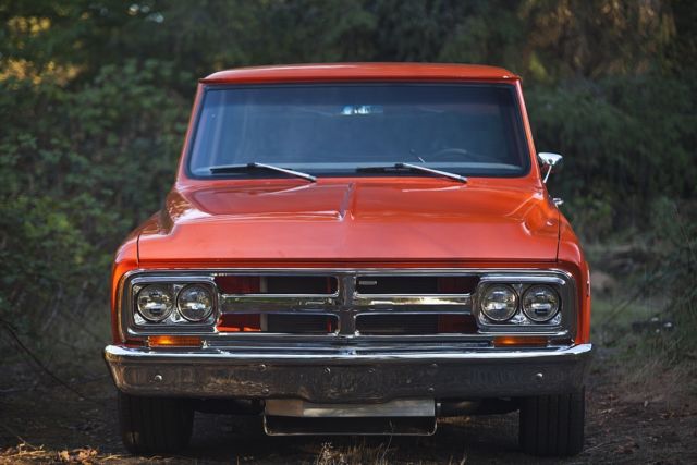 1967 Orange GMC C10 Truck Standard Cab Pickup