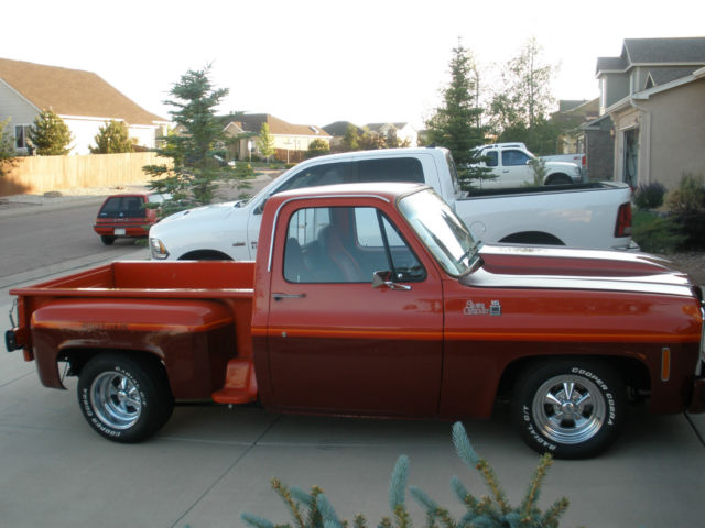 1979 Red and Burgendy GMC Sierra 1500 Step Side Pick up