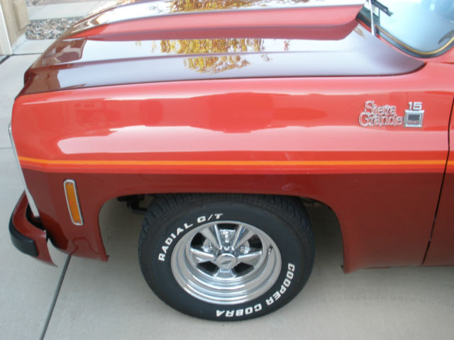 1979 Red and Burgendy GMC Sierra 1500 Step Side Pick up