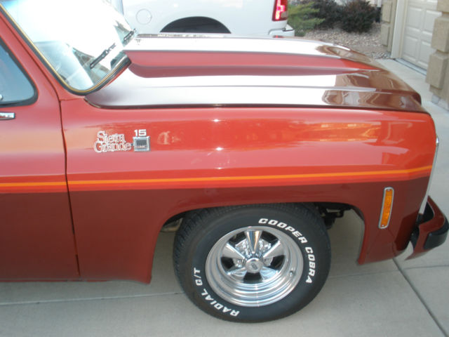 1979 Red and Burgendy GMC Sierra 1500 Step Side Pick up