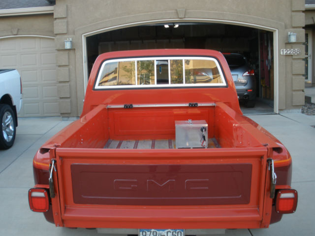 1979 Red and Burgendy GMC Sierra 1500 Step Side Pick up