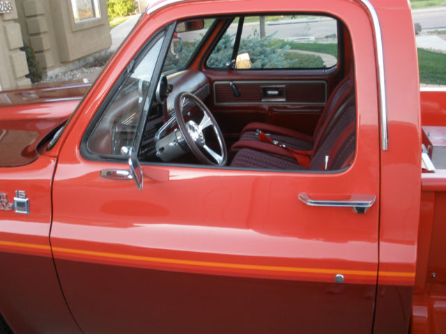 1979 Red and Burgendy GMC Sierra 1500 Step Side Pick up