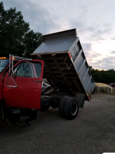 1989 Red GMC Sierra 3500 Dump Truck
