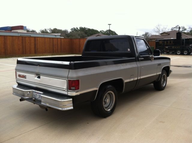 1983 Black/Silver 2 tone GMC Sierra 1500 Short Wide