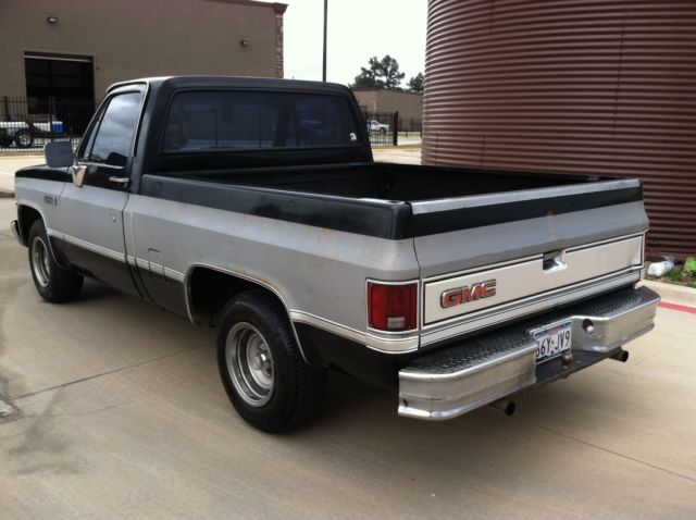 1983 Black/Silver 2 tone GMC Sierra 1500 Short Wide