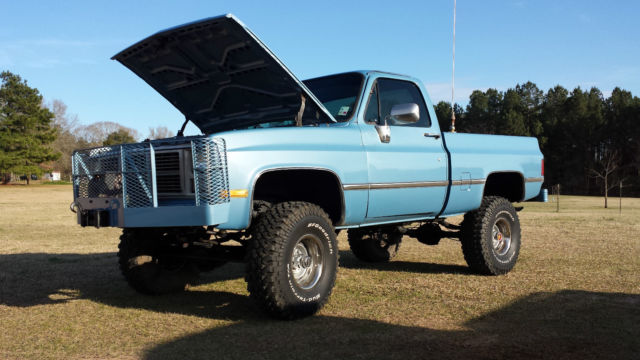 1986 Blue GMC Sierra 1500 Standard Cab Pickup