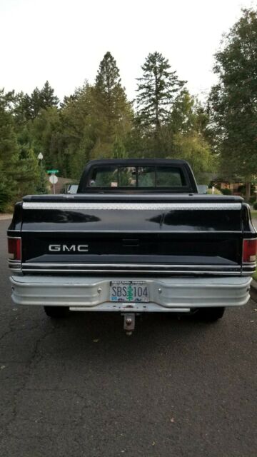 1985 Black GMC Sierra 1500 Standard Cab Pickup