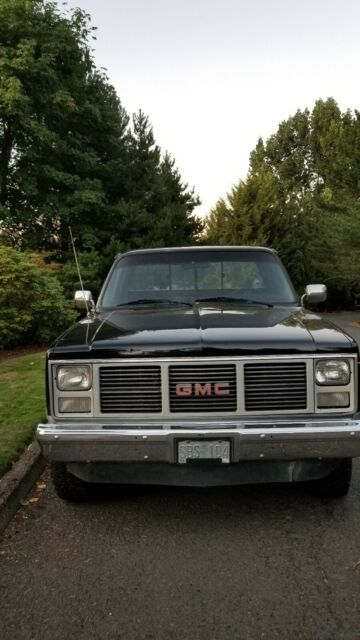 1985 Black GMC Sierra 1500 Standard Cab Pickup