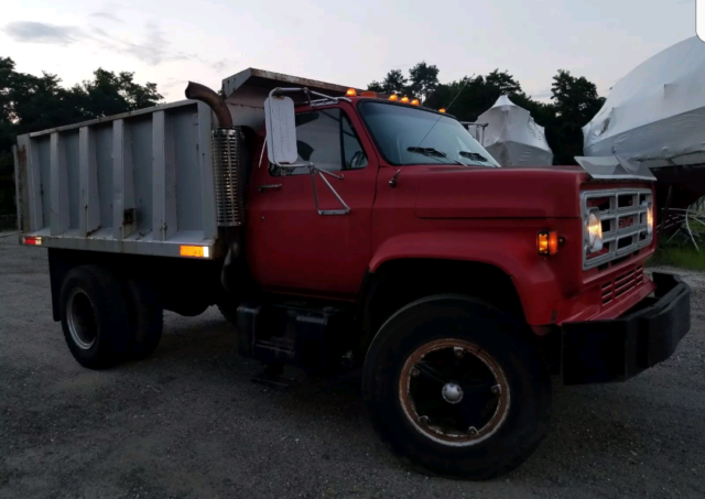 1989 Red GMC Sierra 3500 Dump Truck
