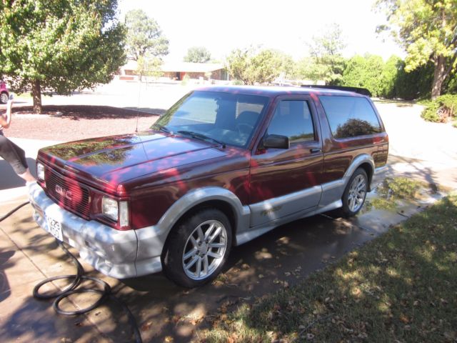 1993 Burgundy GMC Typhoon SUV
