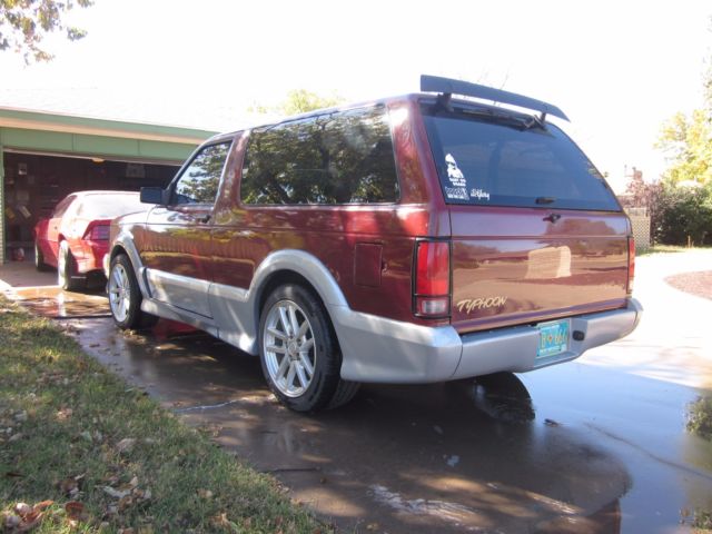 1993 Burgundy GMC Typhoon SUV
