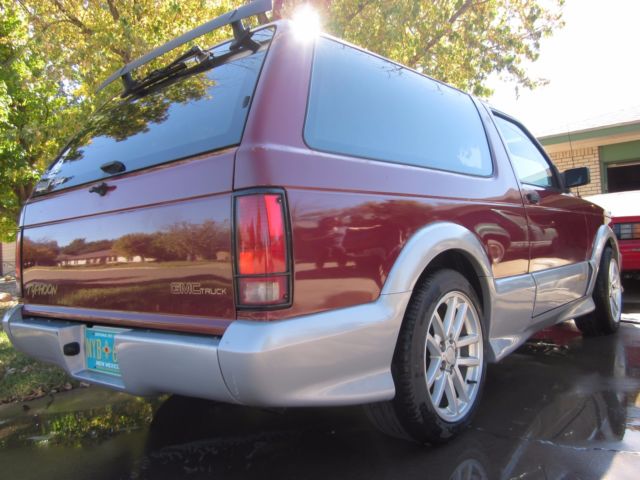 1993 Burgundy GMC Typhoon SUV