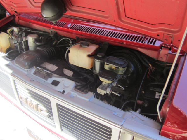1989 Red Chevrolet Camaro Van Camper