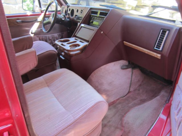 1989 Red Chevrolet Camaro Van Camper